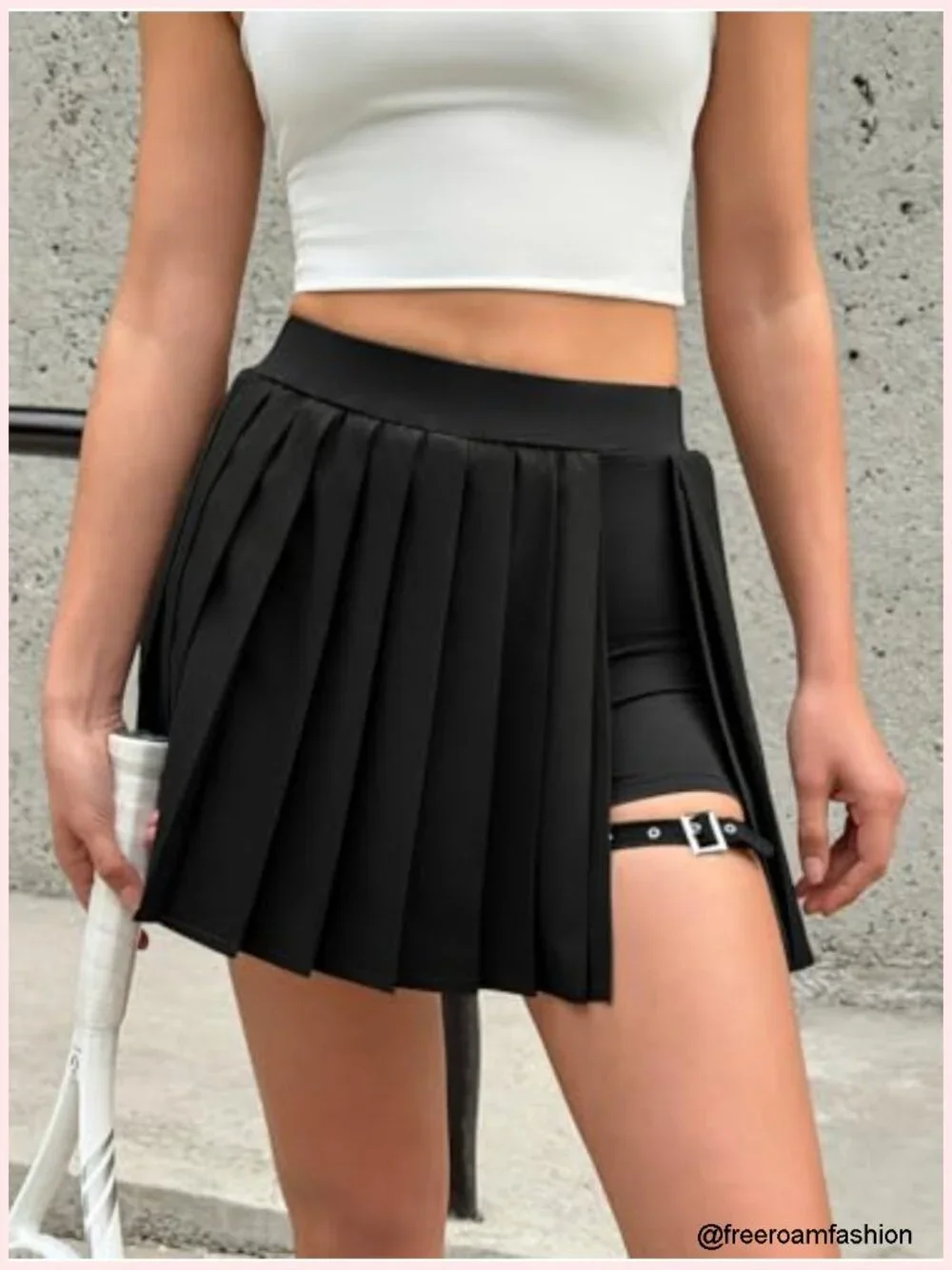 High Waisted Pleated Tennis Skirts for Women with Built-in Shorts